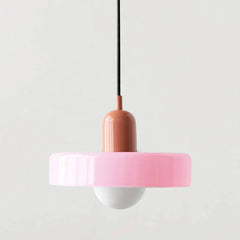 Ring Pendant Light, Sculptural Form, Glass Shade & Globe Centre, Dining Room & Kitchen