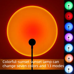 Compact USB Sunset Projector, Flexible Neck, Circular Light Effect