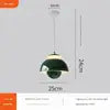 Glossy Green Ceramic Tiered Pendant Light, Two-Tier Dome Shape, Mid-Century Style, Kitchen Island & Dining Table