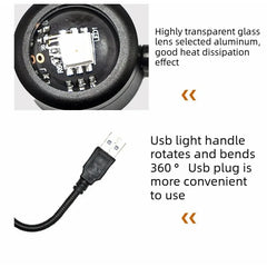 Compact USB Sunset Projector, Flexible Neck, Circular Light Effect