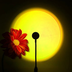 Compact USB Sunset Projector, Flexible Neck, Circular Light Effect