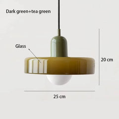 Ring Pendant Light, Sculptural Form, Glass Shade & Globe Centre, Dining Room & Kitchen