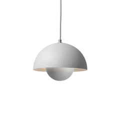 Pendant Light – Half-sphere, matte finish with a Scandinavian design for the dining room or living room
