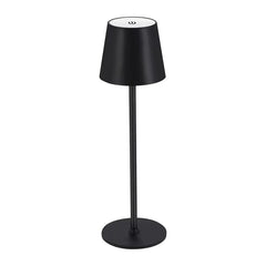 Cone Shade Table Lamp, Touch Control, Three Light Settings for Bedside, USB Rechargeable