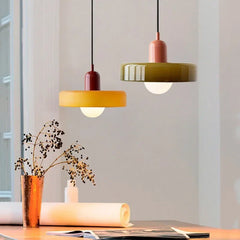 Glass pendant light – Elegant designer lighting in soft colors for the dining room or bedroom