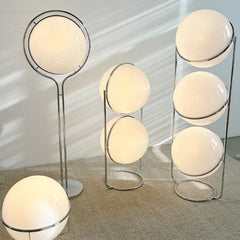 Globe Standing Lamp, Metal Frame and Acrylic Shades, E27, UK Plug
