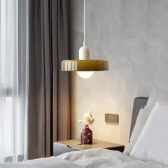 Glass pendant light – Elegant designer lighting in soft colors for the dining room or bedroom