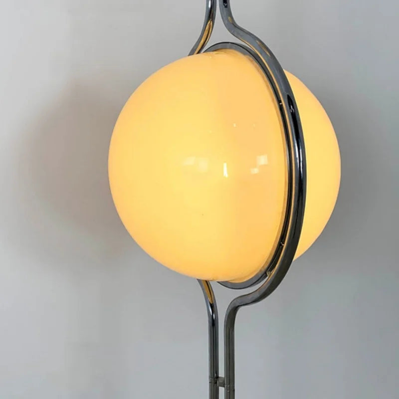 Globe Standing Lamp, Metal Frame and Acrylic Shades, E27, UK Plug