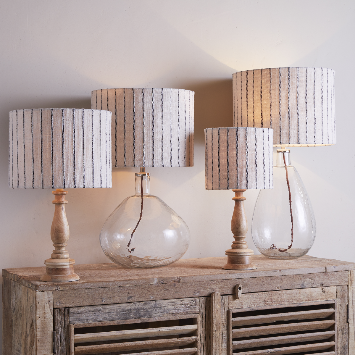 Sanja Cotton Stripe Lampshade
