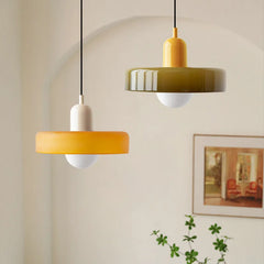 Glass pendant light – Elegant designer lighting in soft colors for the dining room or bedroom