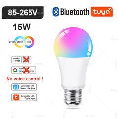 Smart LED Light Bulbs, WiFi, Zigbee & Bluetooth Connections, Several Fitting Bases for Home