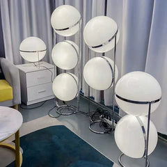 Globe Standing Lamp, Metal Frame and Acrylic Shades, E27, UK Plug