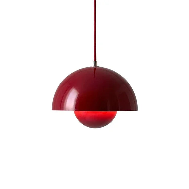 Pendant Light – Half-sphere, matte finish with a Scandinavian design for the dining room or living room