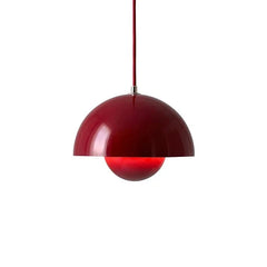Pendant Light – Half-sphere, matte finish with a Scandinavian design for the dining room or living room