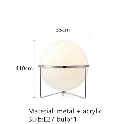 Globe Standing Lamp, Metal Frame and Acrylic Shades, E27, UK Plug