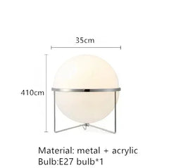 Globe Standing Lamp, Metal Frame and Acrylic Shades, E27, UK Plug