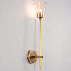 Scepter Long Sconce Brass