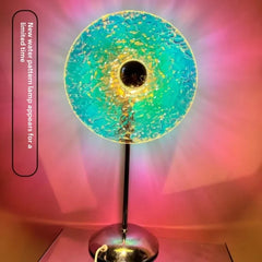 Circular Acrylic Table & Floor Lamps, USB Powered, Inline On/Off Switch