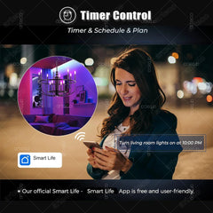Smart LED Light Bulbs, WiFi, Zigbee & Bluetooth Connections, Several Fitting Bases for Home