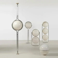 Globe Standing Lamp, Metal Frame and Acrylic Shades, E27, UK Plug