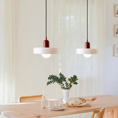 Glass pendant light – Elegant designer lighting in soft colors for the dining room or bedroom