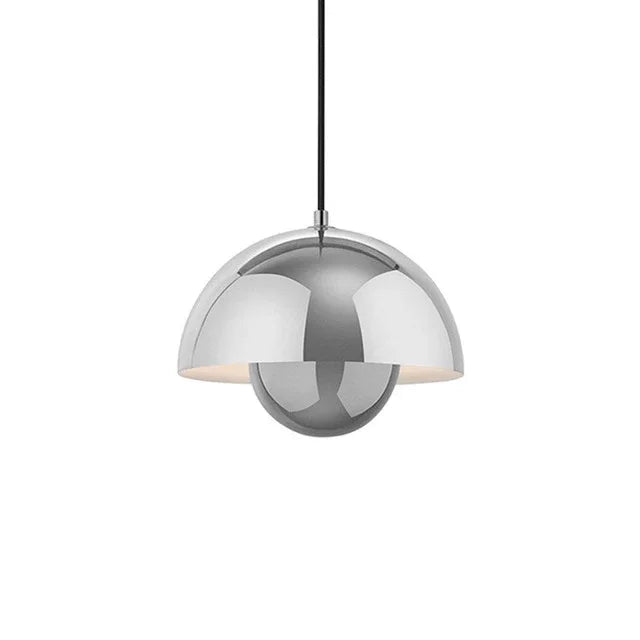 Pendant Light – Half-sphere, matte finish with a Scandinavian design for the dining room or living room