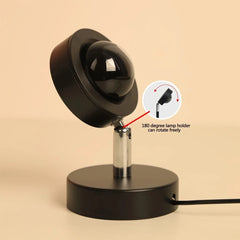 Heart Projector Table Lamp, USB Powered, Heart Shaped Light Effect, Bedroom Accent