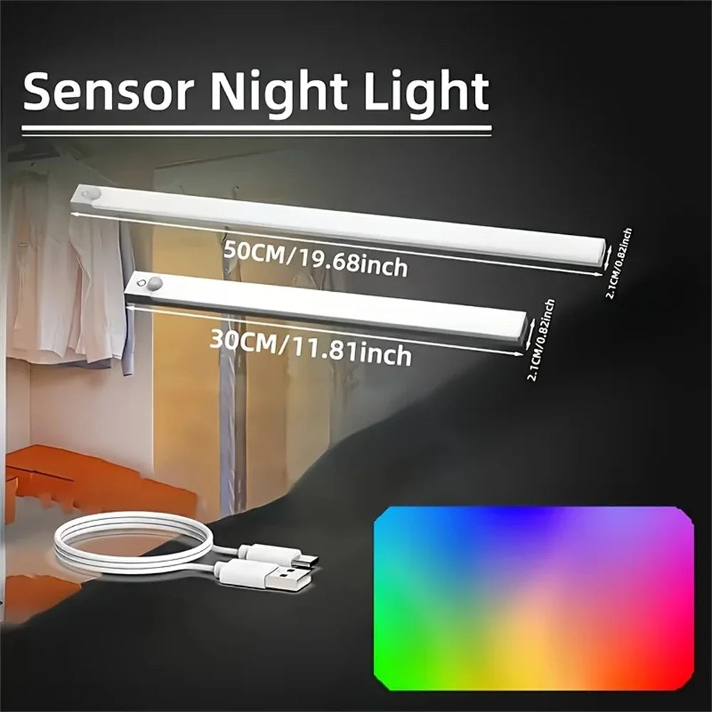 Motion Sensor LED Cabinet Light, Bar Design, AUTO, OFF & ON Modes, Wardrobe & Shelf