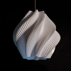 Luxury White Spiral Wave Pendant Light – Modern Designer Ceiling Lighting