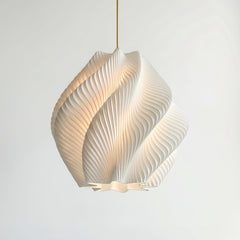 Luxury White Spiral Wave Pendant Light – Modern Designer Ceiling Lighting