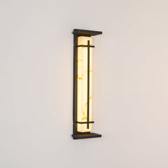 Ray Square Outdoor Wall Light Imitation Alabaster Waterproof - Neutralighting