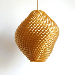 Gold Gemstone Pendant Light