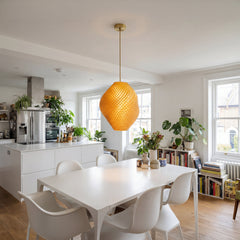 Gold Gemstone Pendant Light