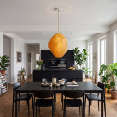 Gold Gemstone Pendant Light