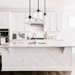 3-Light Linear Pendant with Clear Glass Shades