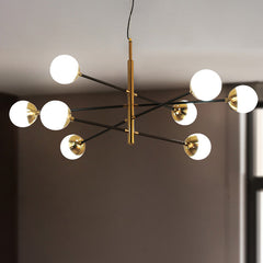 Brass Sputnik Modern Linear Chandelier