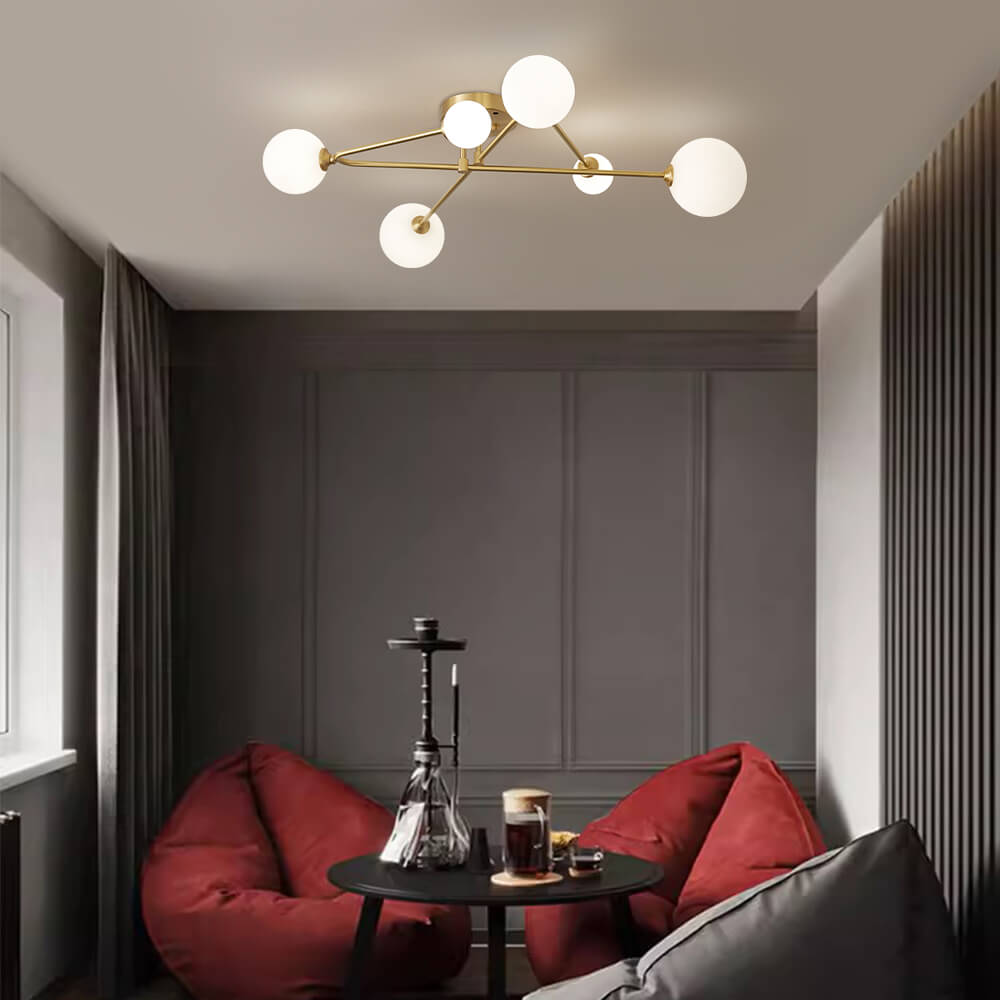 Cross Type Sputnik 6 Light Ceiling Light Chandelier