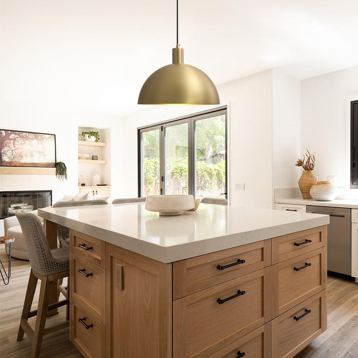 Modern 1 Light Single Dome Pendant light