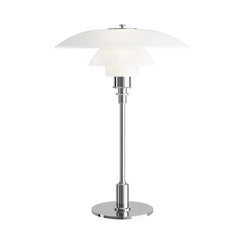 Scandinavian Table Lamp – White/Gold Glass, Modern Design for the Living Room or Bedroom