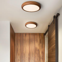 Grena Wood Grain Round Ceiling Light - Neutralighting