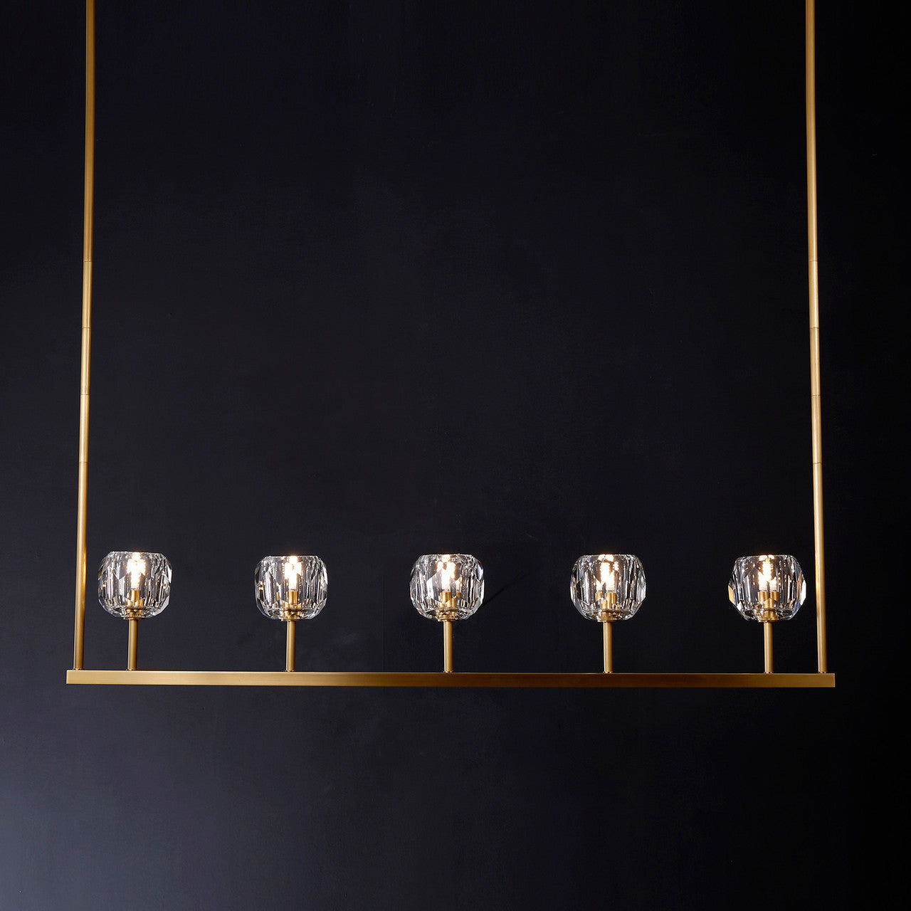 Balle Be Crystal Linear Chandelier 48"