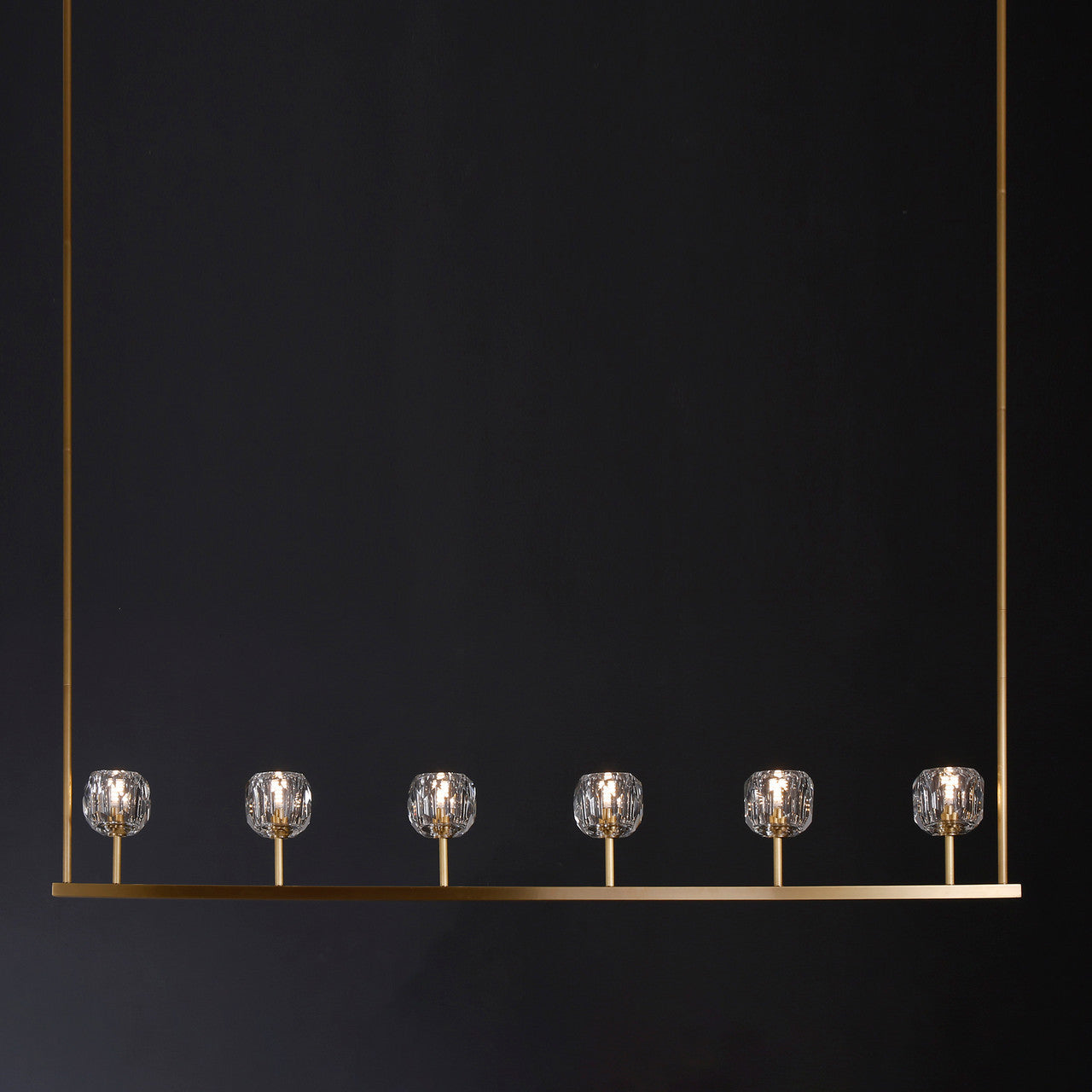 Balle Be Crystal Linear Chandelier 60"