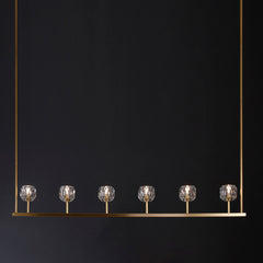 Balle Be Crystal Linear Chandelier 60"