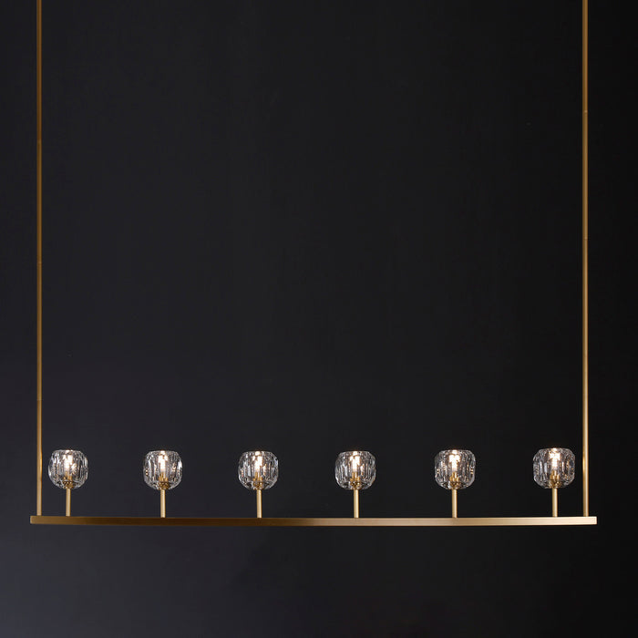 Balle Be Crystal Linear Chandelier 60"