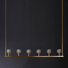 Balle Be Crystal Linear Chandelier 60"