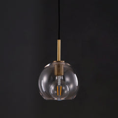 Cloche Pendant Brass
