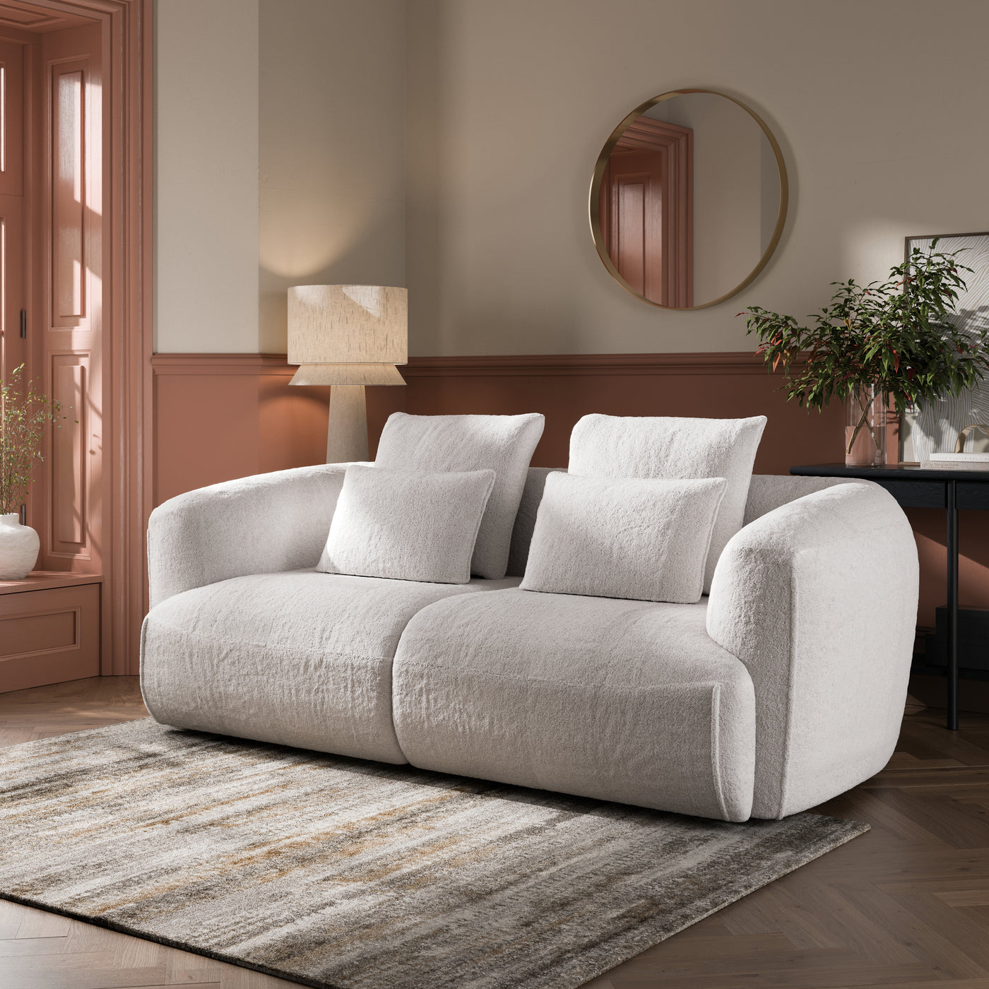 Terri Tiered Floor Lamp - Natural
