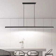 Thala Modern Linear Metal LED Pendant Light Black/Brown - Neutralighting