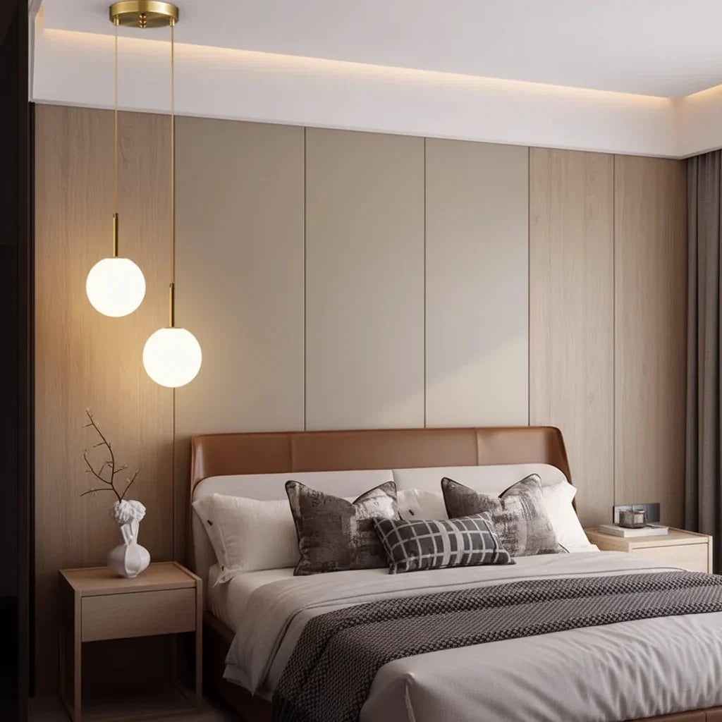 Single Globe Glass Pendant Light – Modern Nordic Style