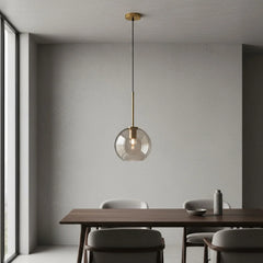 Nordic Glass Pendant Light – Modern Industrial Style